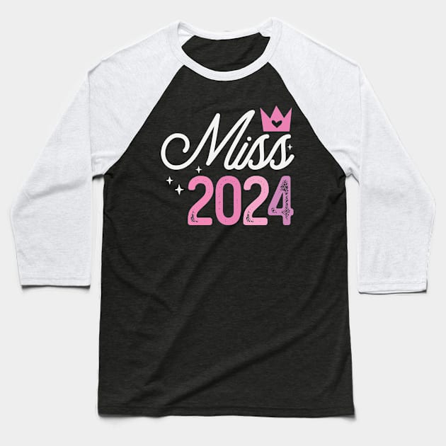 Miss 2024 Baseball T-Shirt by MZeeDesigns